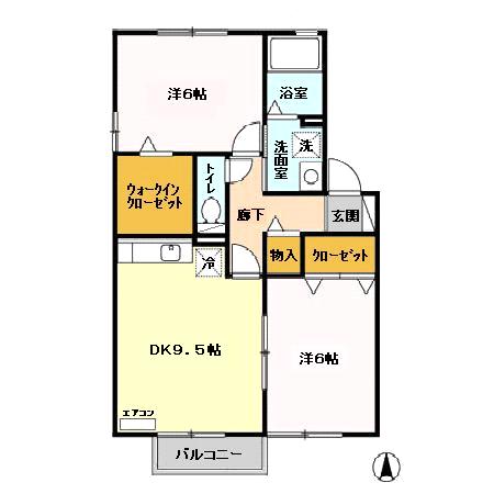 ラ・グラシューズ Ⅳの間取り