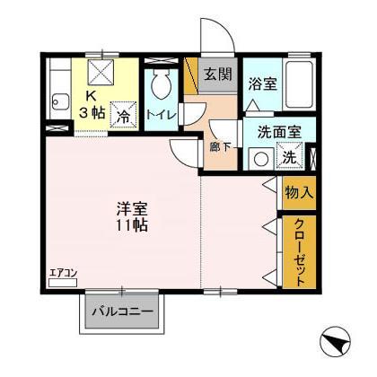 アムルーズ・Kの間取り