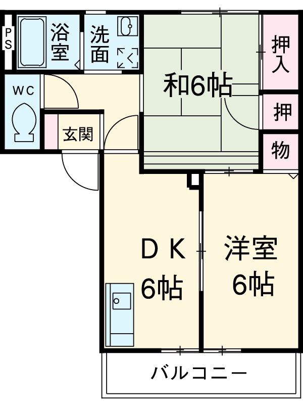 フローラしらいの間取り