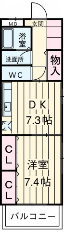 センチュリーパーク八熊の間取り