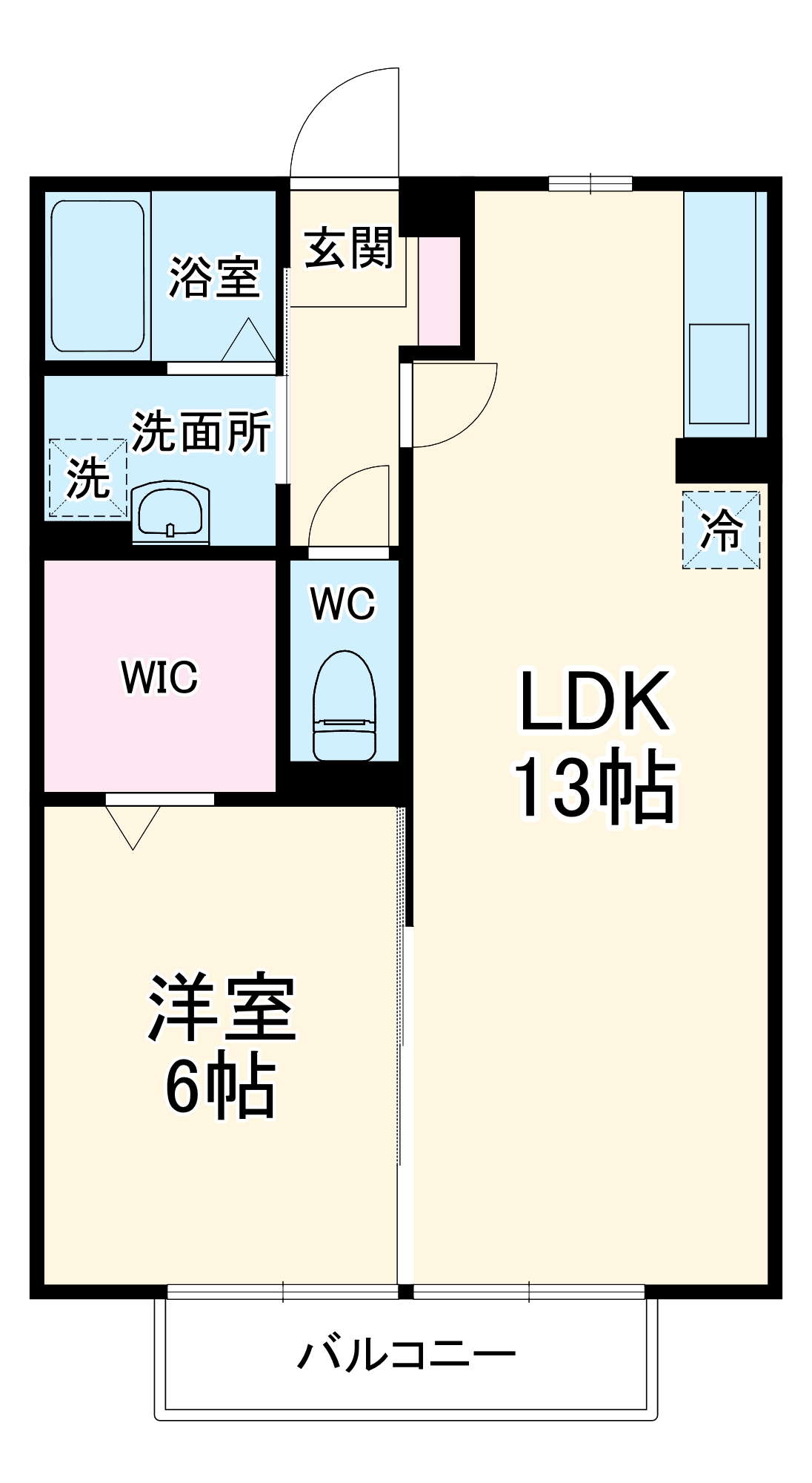 コートクレアールの間取り