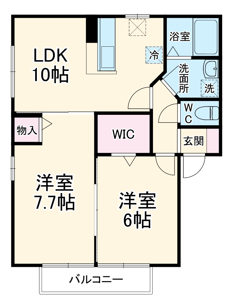 サンパティーク C館の間取り