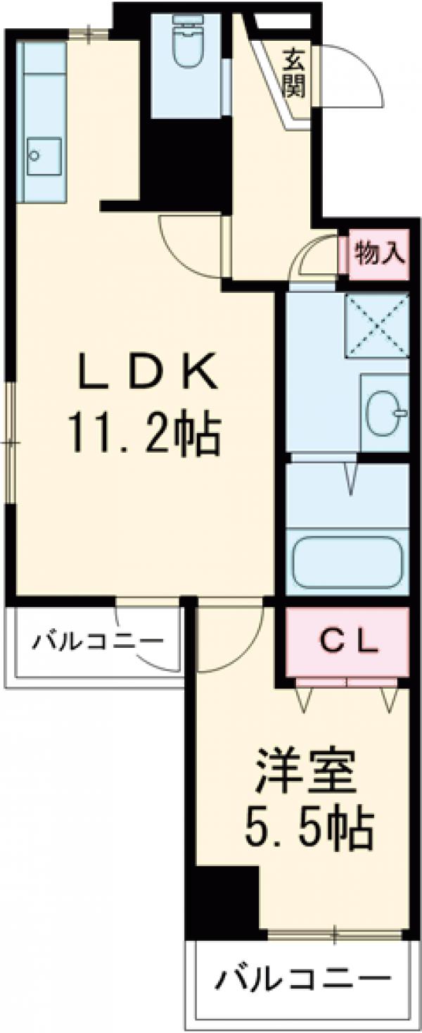 Ｓ．Ｃｏｕｒｔ町田の間取り