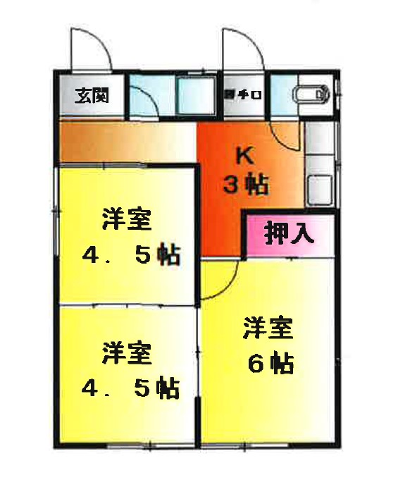 伊藤貸家の間取り
