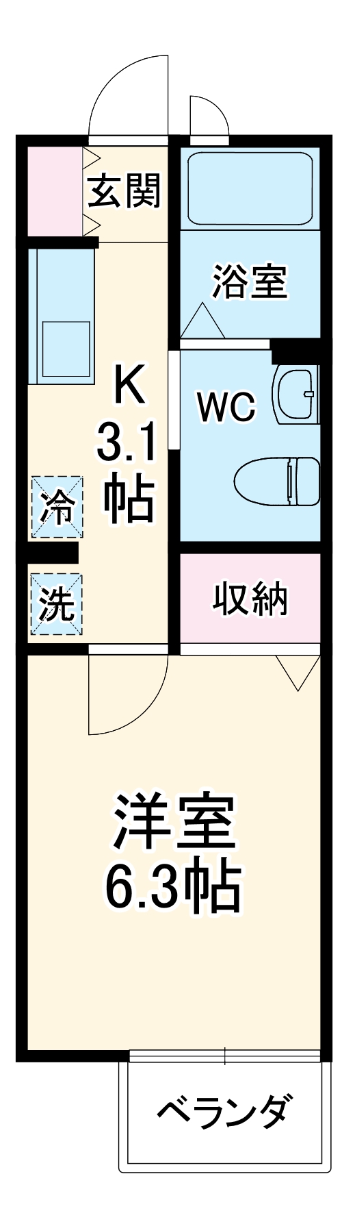 メゾンわかくさの間取り