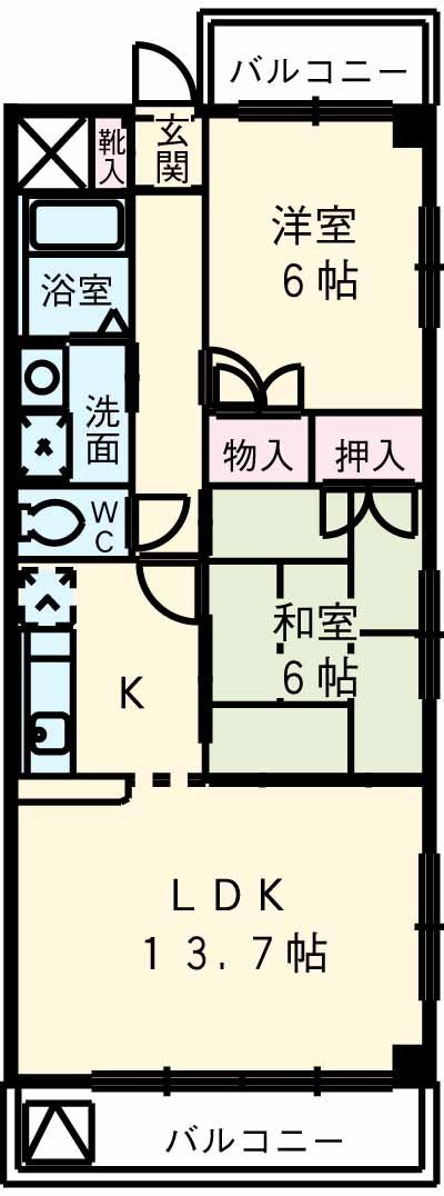 センチュリーパーク正保1番館の間取り