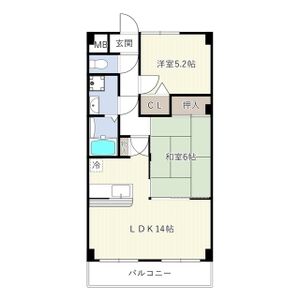 グランドヒルズ西川の間取り