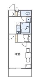 レオパレスガイア初雁の間取り