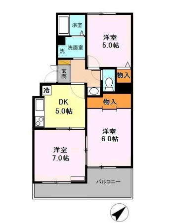 ニュースターフィールドの間取り