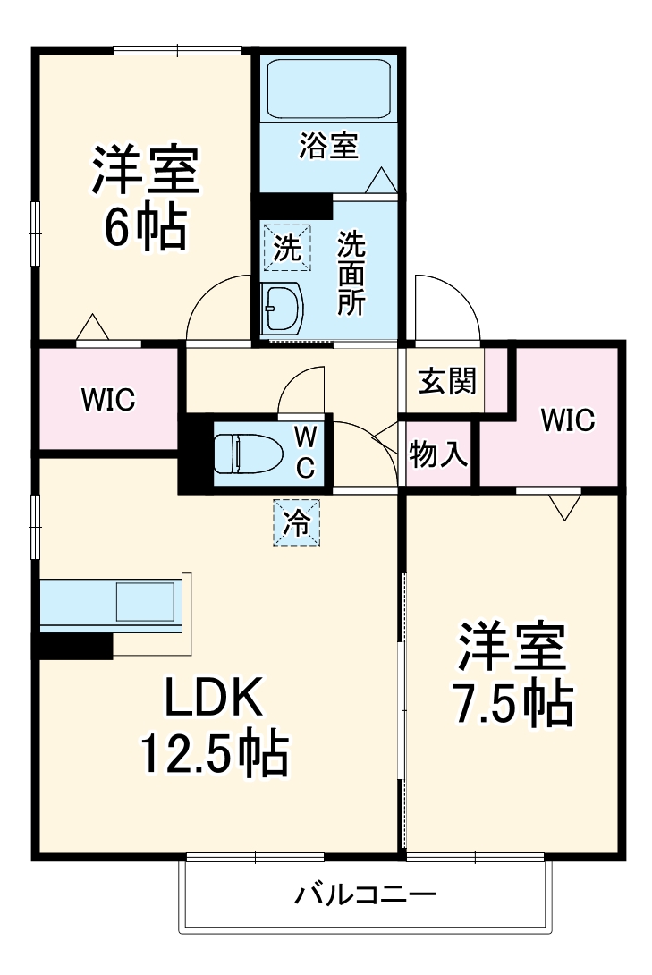 ドミール 壱番館の間取り