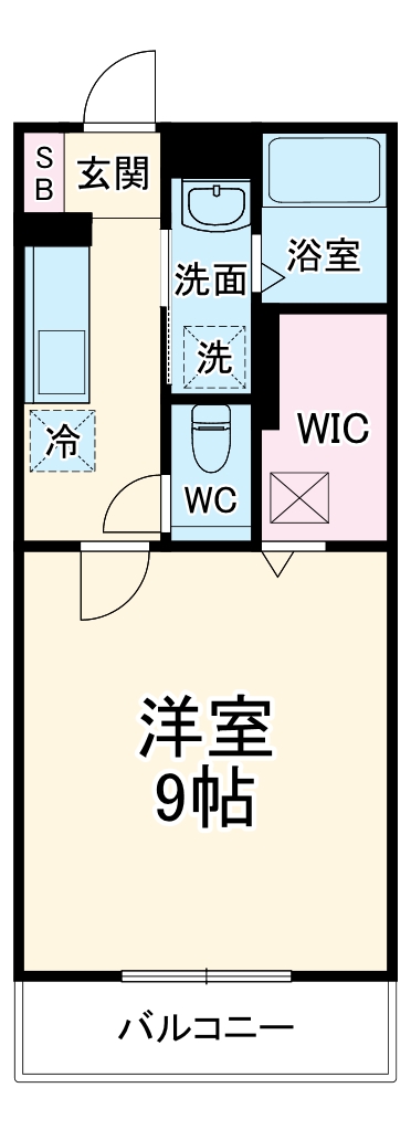 セジュール木本　Ｂの間取り