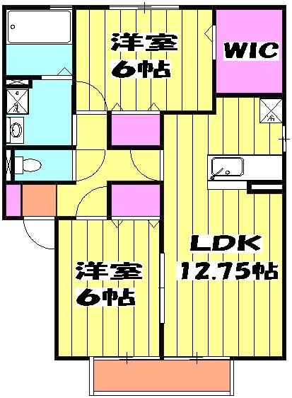 URBAN COURT Bの間取り