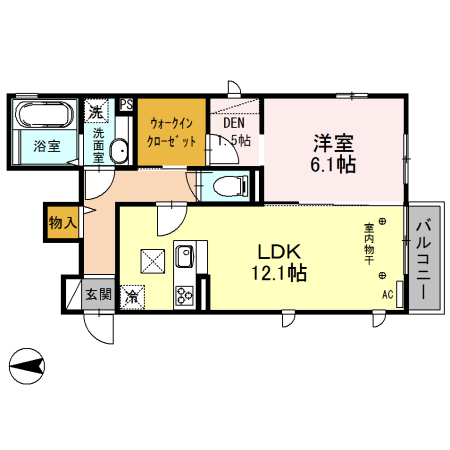 シャインアイリス　Ⅲの間取り