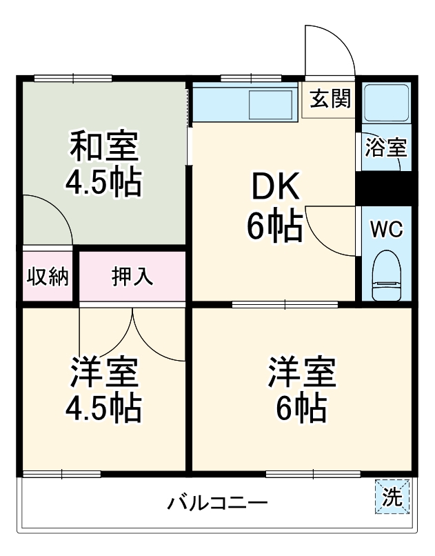 梅ヶ丘ハイツの間取り