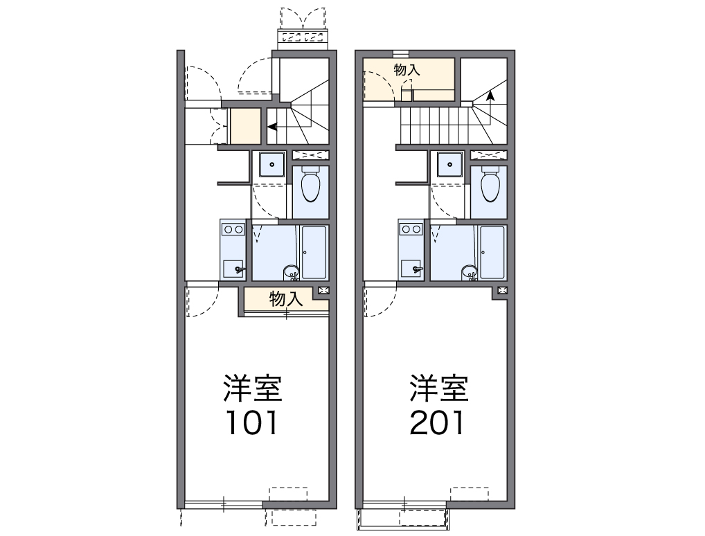 レオネクストブルーリーフの間取り