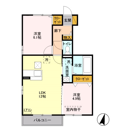 セジュール三橋5の間取り
