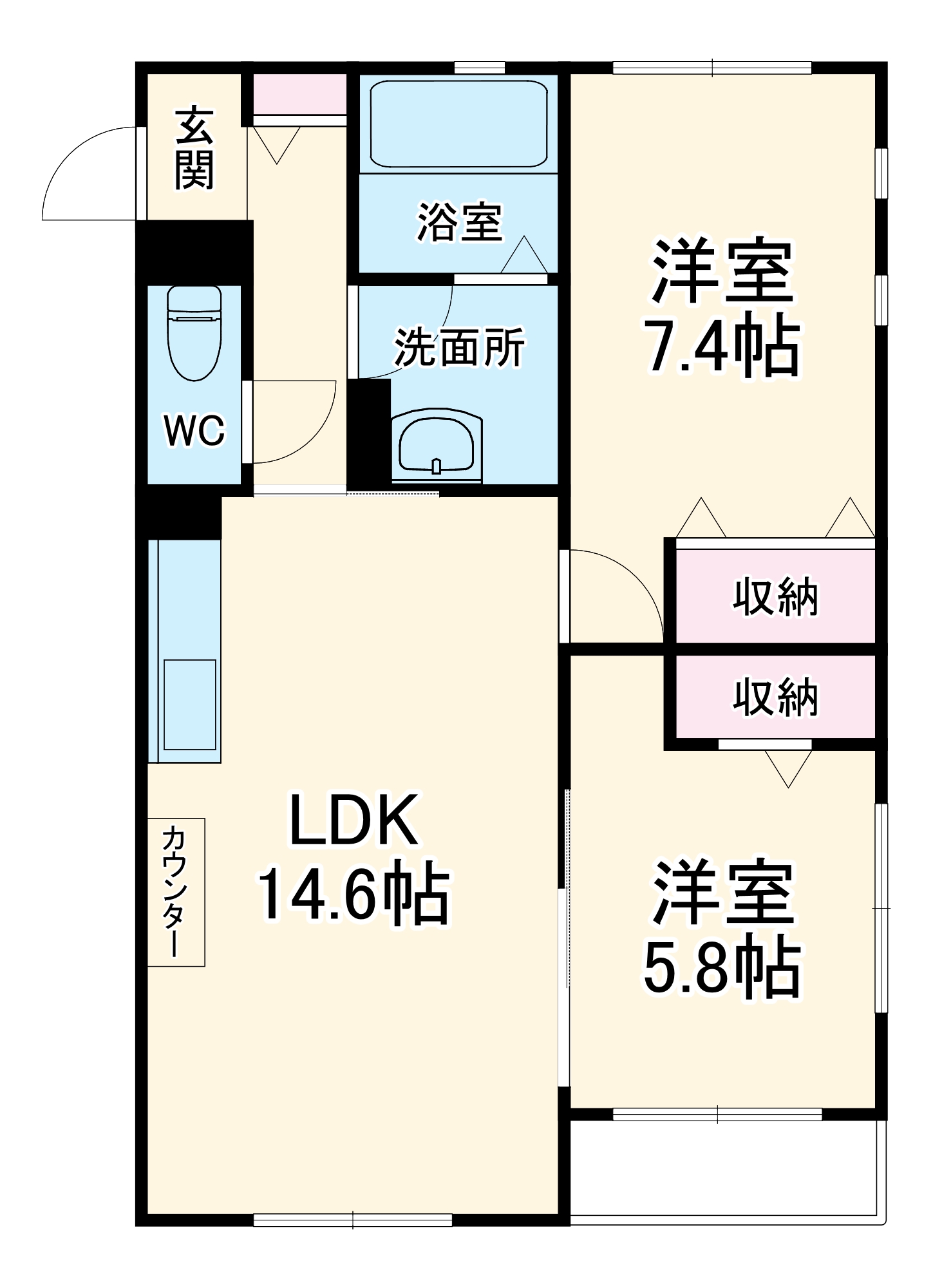 西大宮ガーデンヒルズⅡの間取り