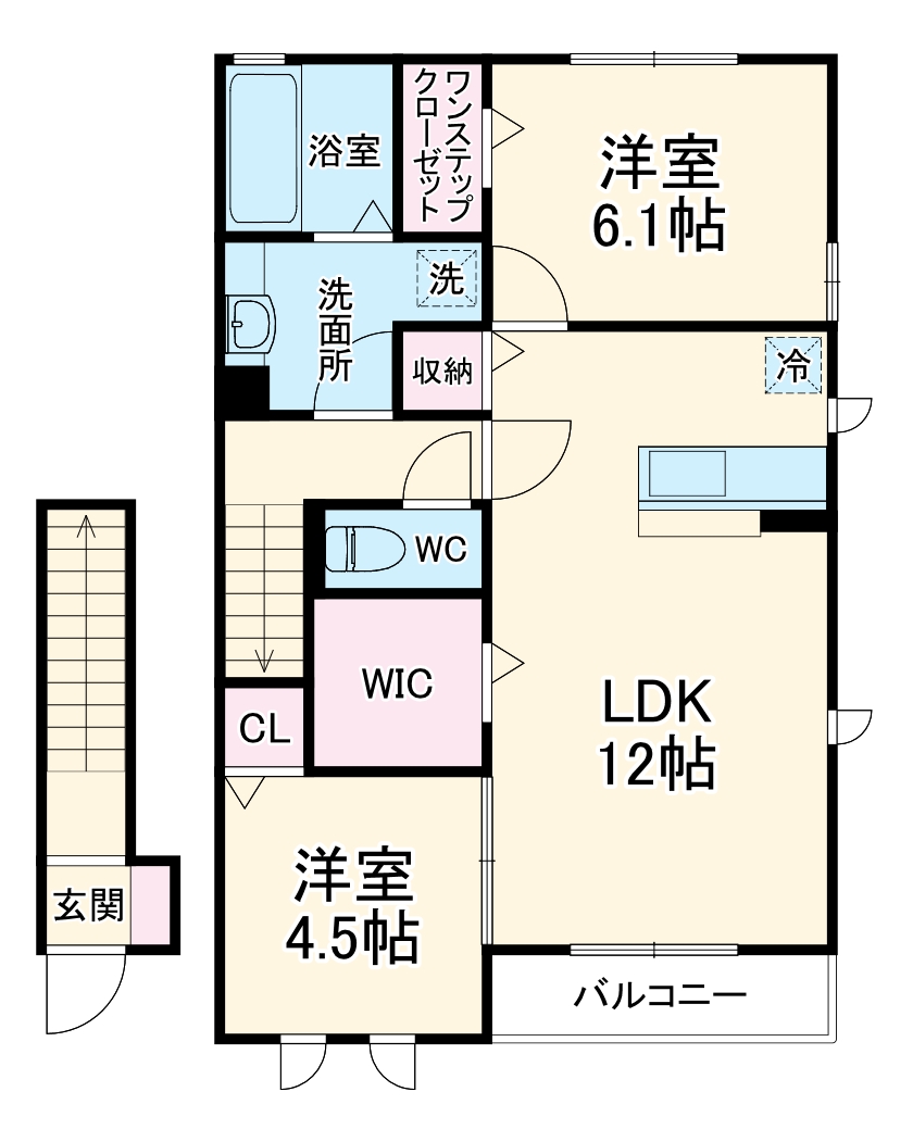 Momo House Vの間取り