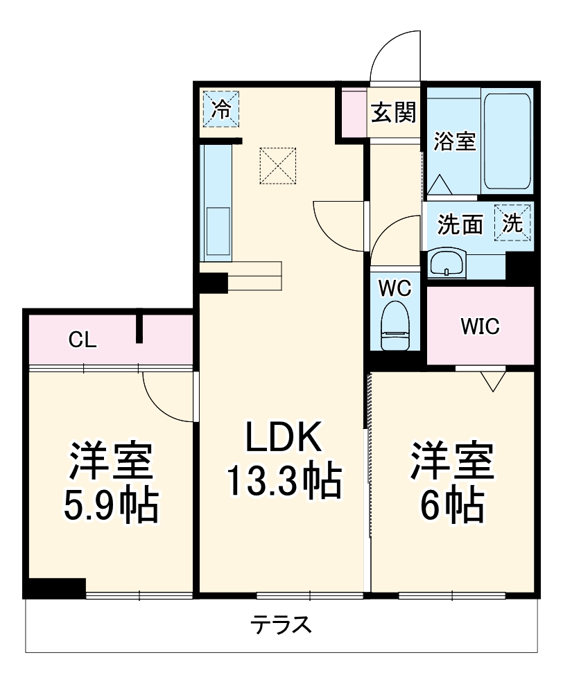 ブラウンヒルズの間取り