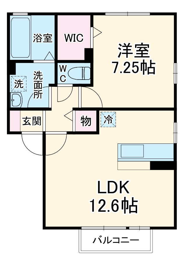 リビングタウン三橋西Aの間取り