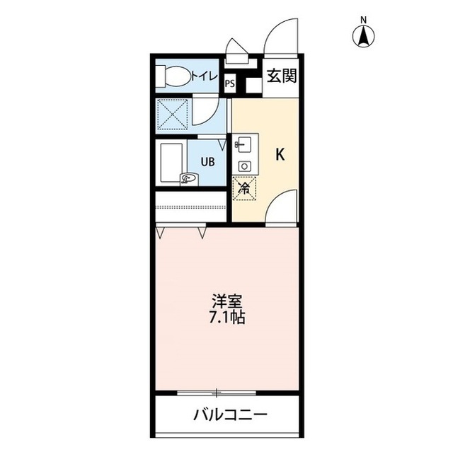 アムール　かなめ・102号室の間取り