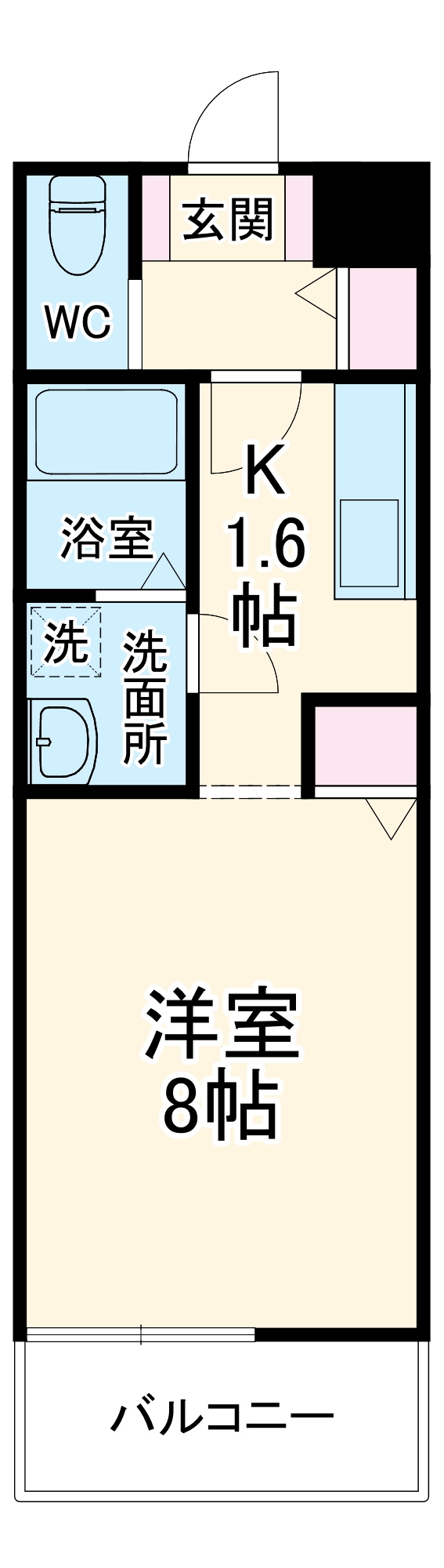 ＬＯＨＡＳ・Ｉ・Ⅴ・305号室の間取り