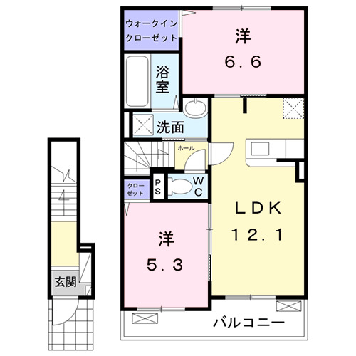 グランデ エステ Ⅰの間取り