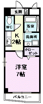 プラシードカーサの間取り