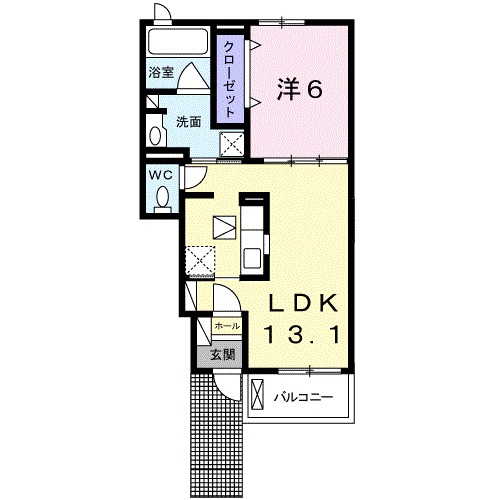 ファウンテン ヒルズⅠの間取り