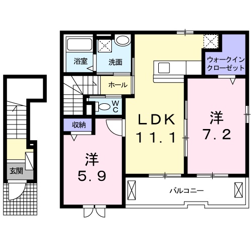 カーサ セレノの間取り