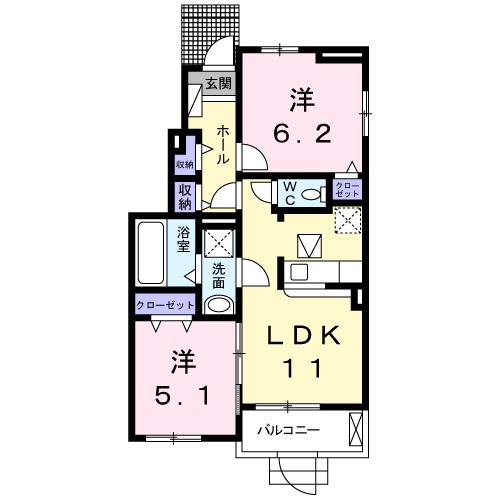 イリーデ ドゥーエの間取り