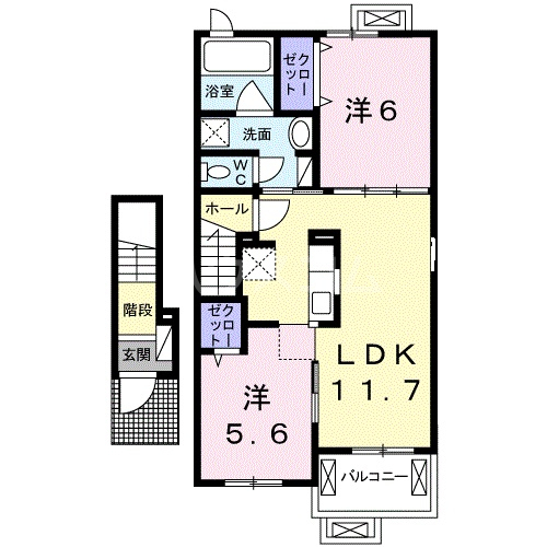 ラ.ノストラ.カーサK Ⅳの間取り