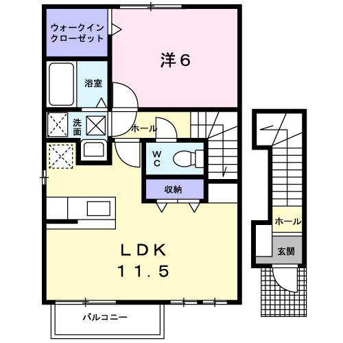 Pulito casaの間取り