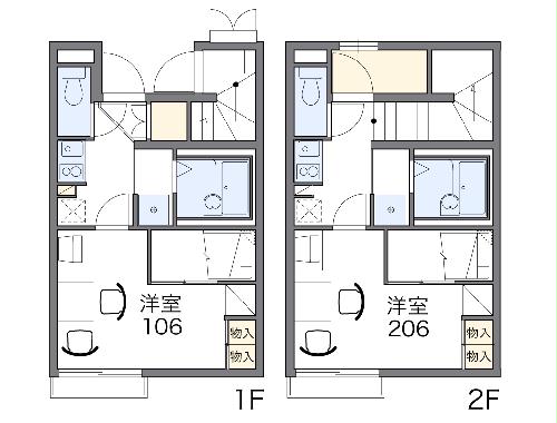 レオパレスストリームⅢの間取り