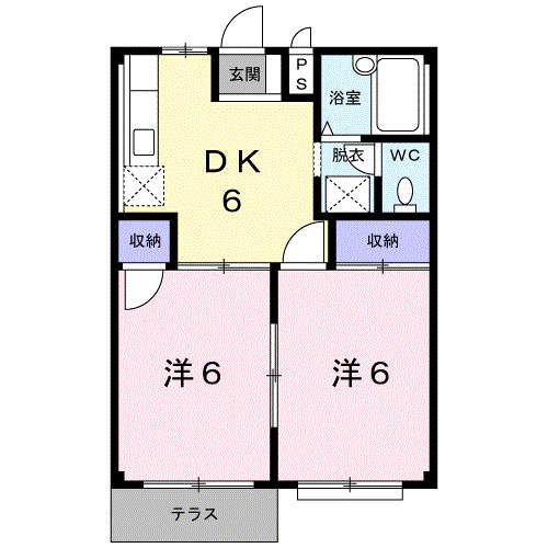 コーポ大森Ⅱ・01020号室の間取り