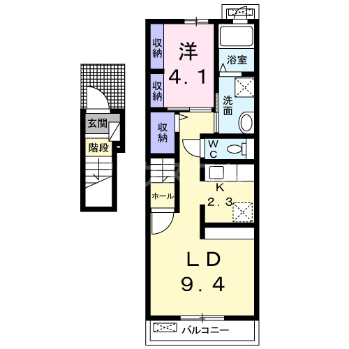 Bonito楠の間取り
