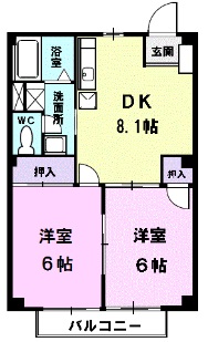 コーポルミエールの間取り