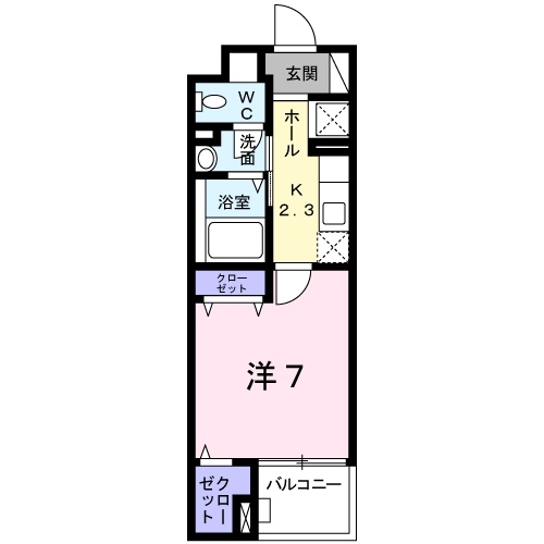 オークフォレスト明和Ⅶの間取り