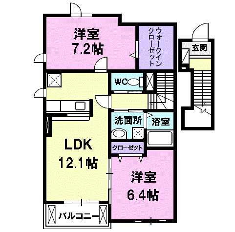 フルールの間取り
