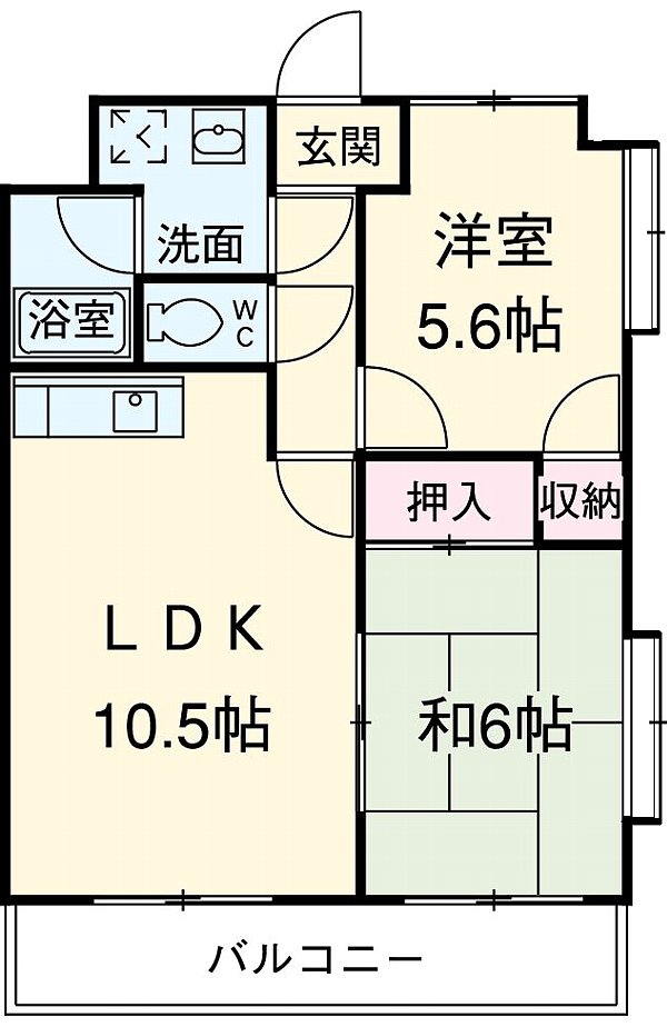 スカイハイム志賀の間取り