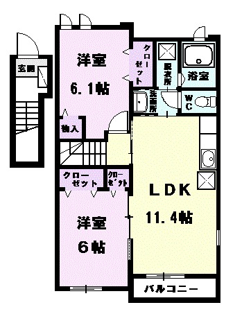 ベルタKYの間取り