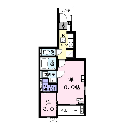 ベルタローザの間取り