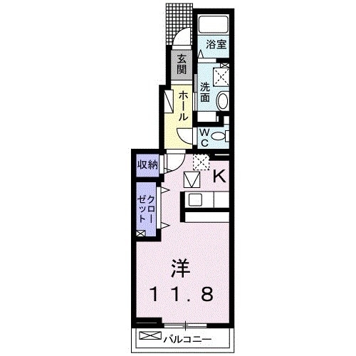 ソレイユ穴橋の間取り