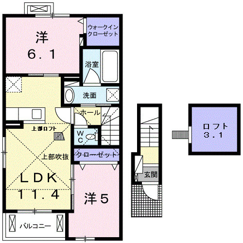 プラシードⅧの間取り