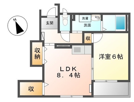 サンパレスⅦの間取り