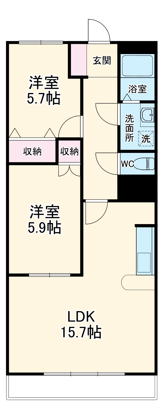 アニマーレ名城の間取り