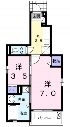 コンフォルトの間取り