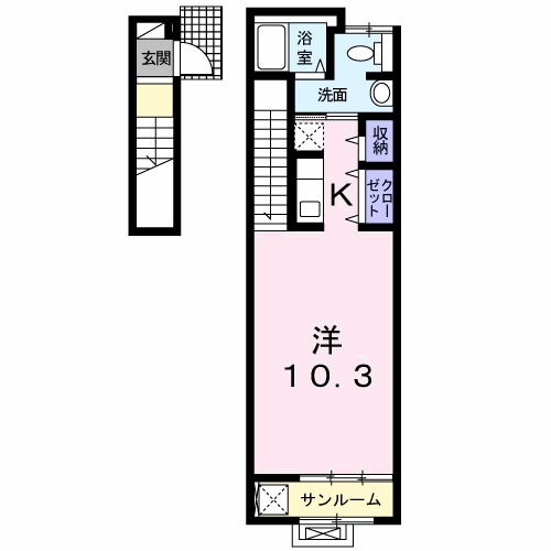 ベル 京王堀之内の間取り