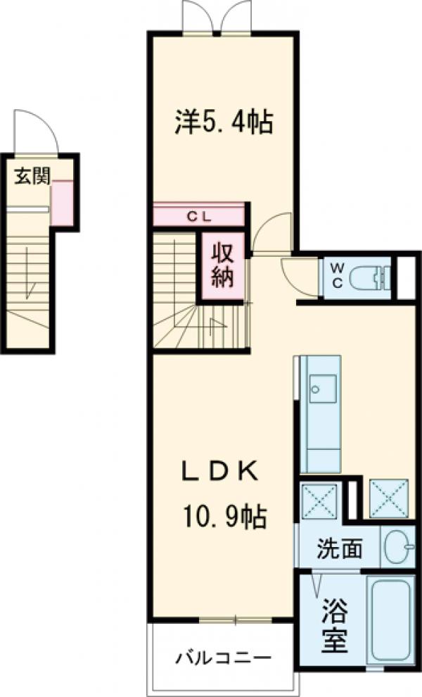 メゾン コリーヌ オギの間取り