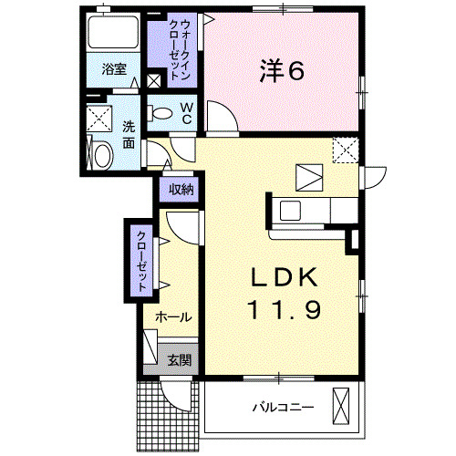 ノチウ・01050号室の間取り